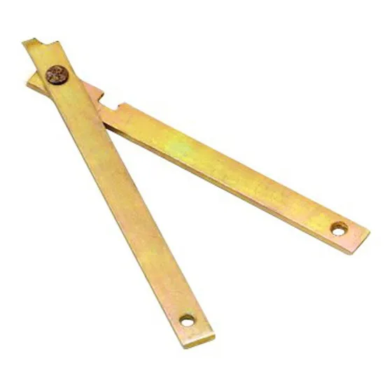 Par De Bisagra Guía Para Escalera Galvanizada 40cm