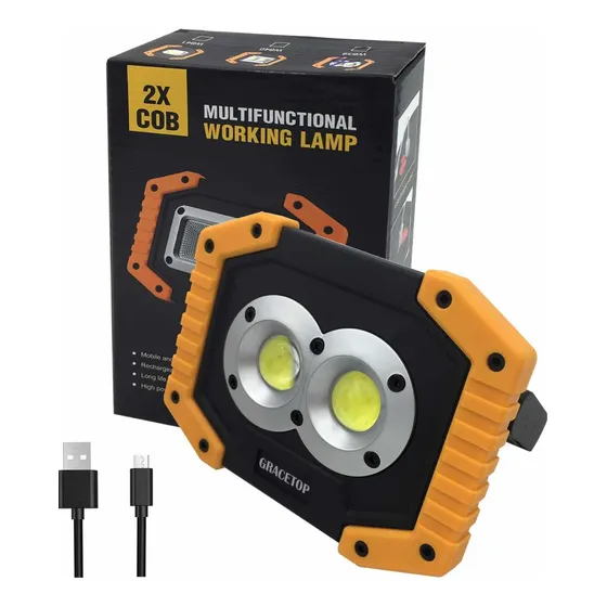 Lampara Led Emergencia Linterna Luz Recargable Panel Solar