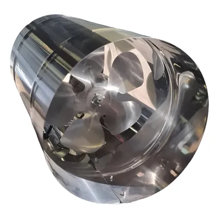 Extractor De Aire Ducto 8, 10 Ó 12 Pulg Con Punta Corrugado 12 Pulgadas