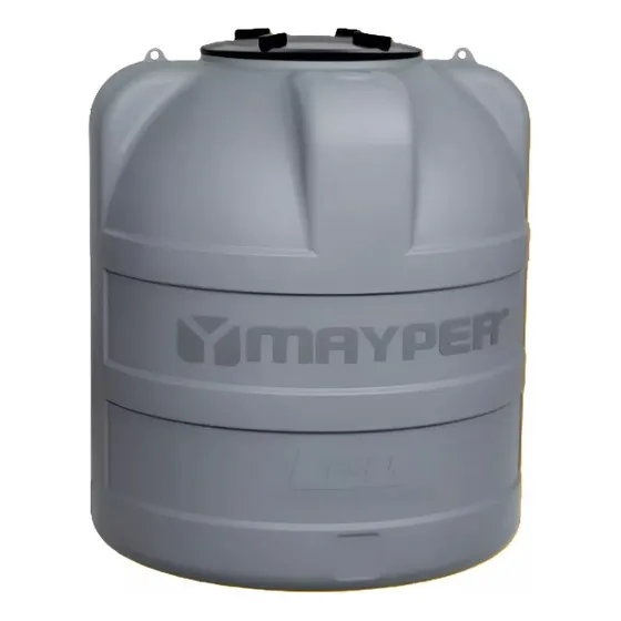 Tanque De Agua Mayper Tricapa 1000 Litros Apto Enterrar Gris 128cm Alto X 110cm Diametro