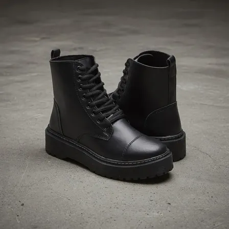 Bota Feminina Coturno Tratorado Plataforma Moda Conforto