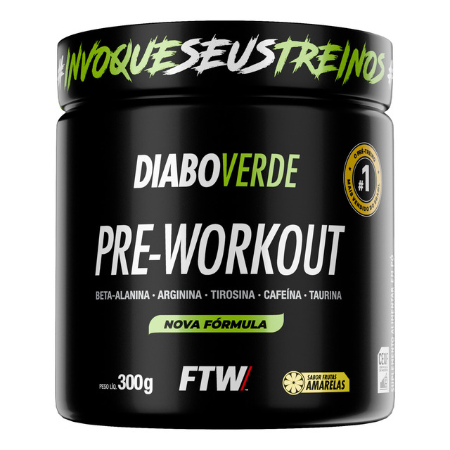 Suplemento Em Pó Pre Treino Pre Workout Pote 300g Sabor Frutas Amarelas Suplemento Em Pó Pre Treino Pre Workout Pote 300g Sabor Frutas Amarelas