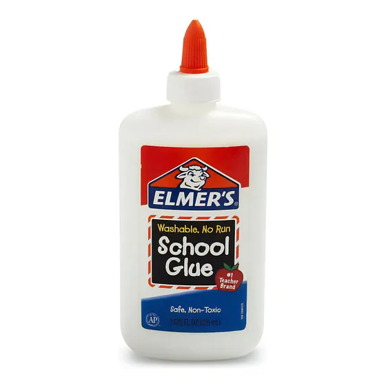Pegamento líquido Elmer's White School Glue, no tóxico, blanco