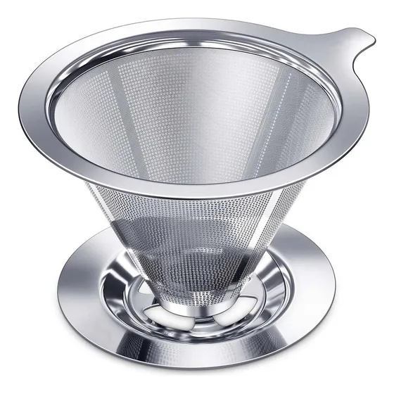 Coador De Café Inox Reutilizável Grande Filtro 103 Sem Papel