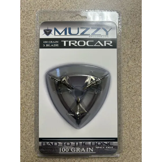 ° Muzzy Trocar Ballesta Arquería Flecha Punta Removible 100 Grain - Pack Of 3°