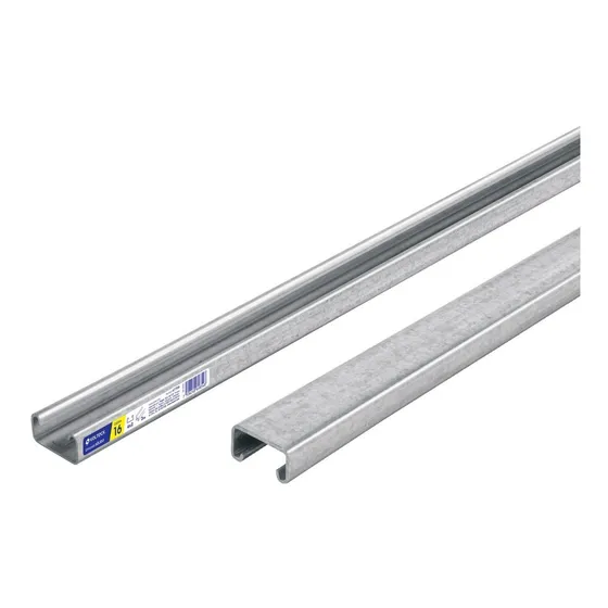 2 Perfiles Unicanal Sólido Volteck Calibre 16 De 1.5 M 4x2cm