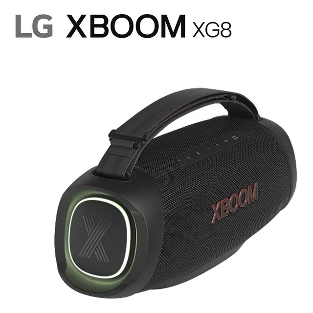 Bocina LG XG8T XG8T.DARGPLK portátil con bluetooth waterproof negra