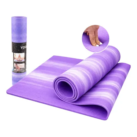 Colchonete Tapete Yoga Pilates 1.8m Grosso Ginástica Premium Roxo