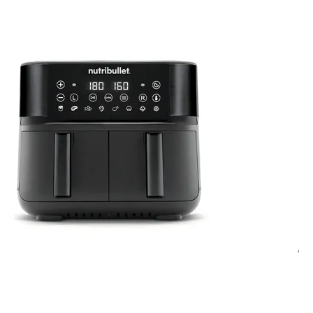 Freidora De Aire Air Fryer Nutribullet Twin Drawer 8 Litros Color Gris Oscuro