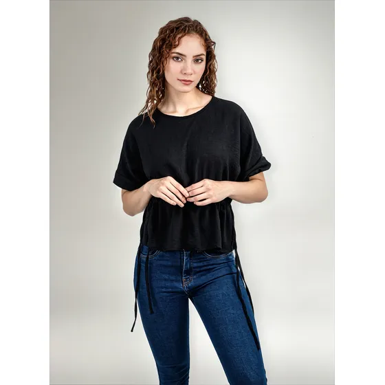 Blusa Madiany - Nébula - Negro