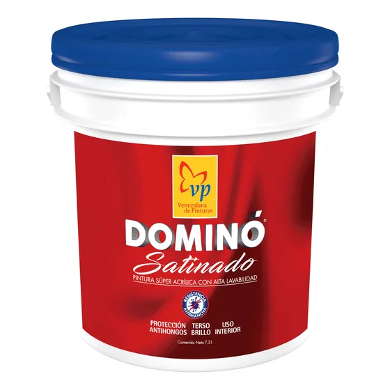 Pintura Satinada Cuñete 4 Galones Blanco Dominó Satinado Vp 