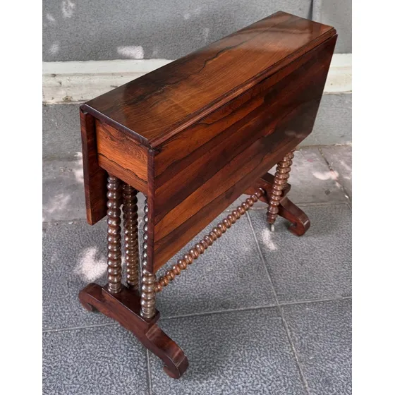 Mesa Antigua Inglesa De Ala En Madera De Palisandro Madera Madera