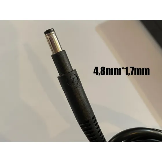 Cable Para Cargador Hp Punta Negra Extra Larga