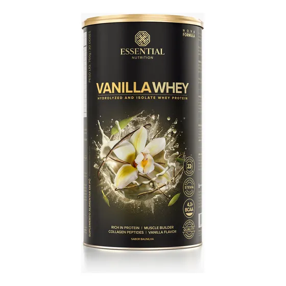 Vanilla Whey  900g + 3 Amostras Exclusivas Essential