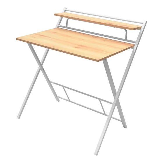 Escritorio Plegable Relan Tripoli Blanco Compacto Color Beige