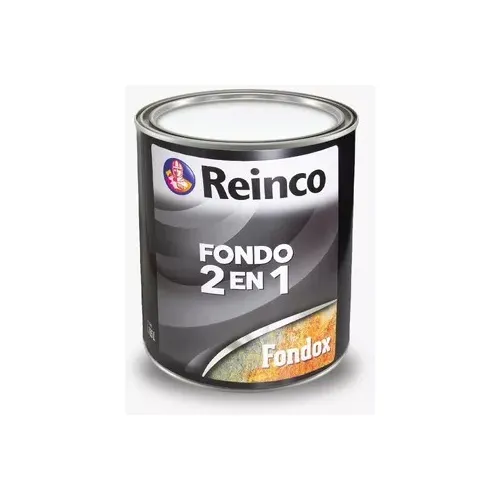Fondo 2 En 1 Negro 1/4 Galón- Reinco