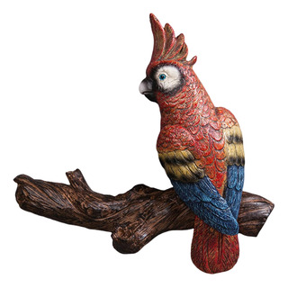 Estatua De Loro Decoración De Pared Estatuilla De Pájaro Estatua De Loro Decoración De Pared Estatuilla De Pájaro