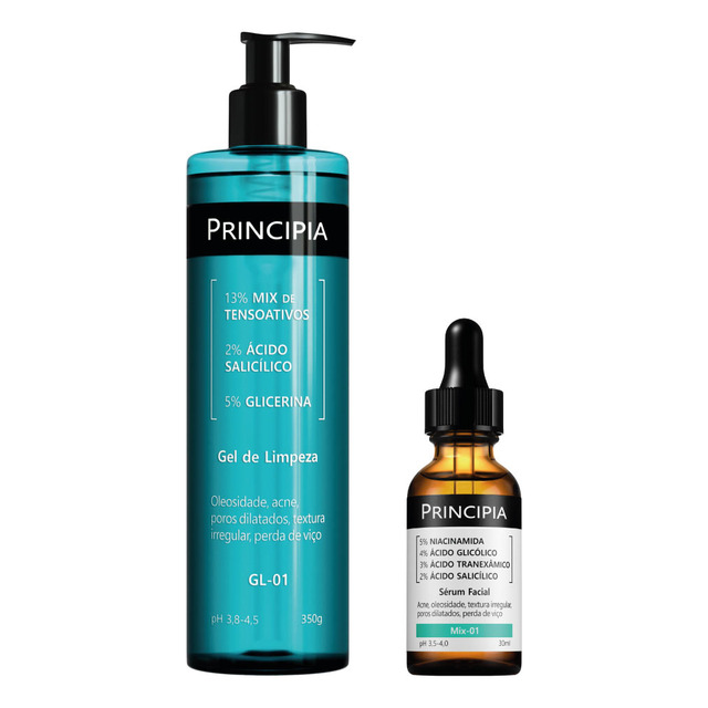 Principia Kit Anti-acne Gel De Limpeza + Sérum Mix-01 Principia Kit Anti-acne Gel De Limpeza + Sérum Mix-01