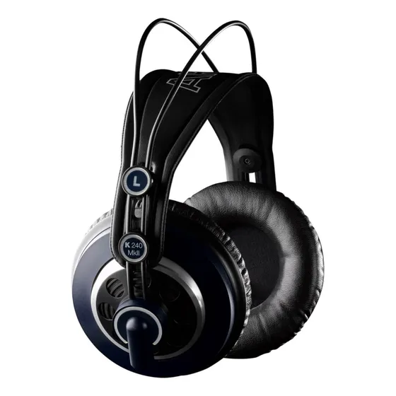 Fone De Ouvido Akg K240 Mkii Profissional Com Fio Preto