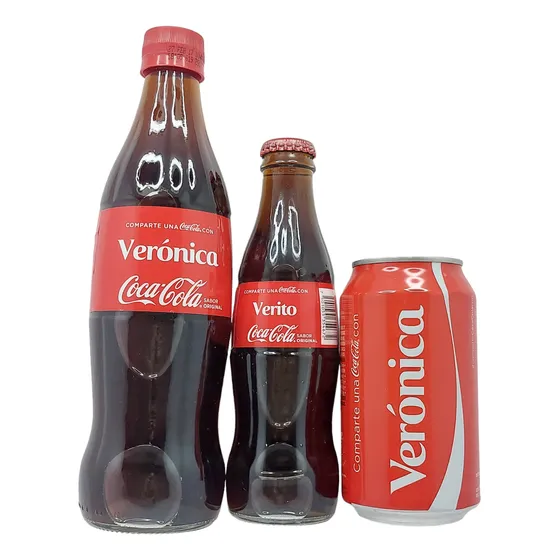 Botellas Coca Cola Promoción Con Nombre Verónica, Verito