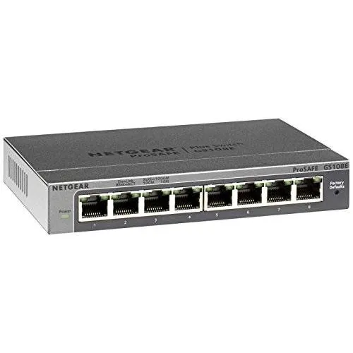 Netgear Prosafe Gs108e De 8 Puertos Gigabit Gestionado Web (