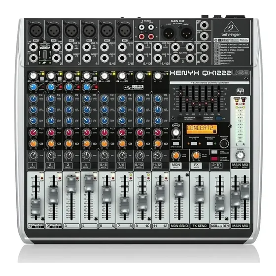 Consola Mezcladora Behringer Xenyx Qx1222 Usb 12 Canales