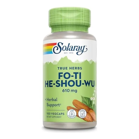 Solaray Fo-ti 610 Mg: Apoyo Herbal Para El Envejecimiento,