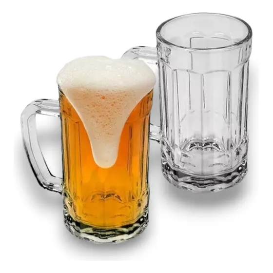 Caneca De Chopp Cerveja Bebida Vidro 400ml Caixa 36 Unidades
