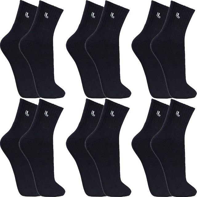 Kit 6 Pares Meias Lupo Cano Médio Alto Academia Original Kit 6 Pares Meias Lupo Cano Médio Alto Academia Original