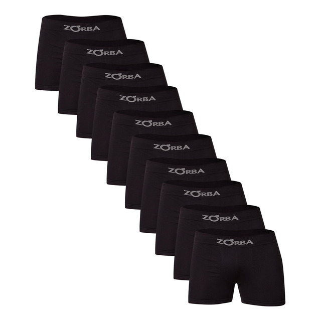 Kit Com 10 Cuecas Boxer Seamless Masculina Zorba Kit Com 10 Cuecas Boxer Seamless Masculina Zorba