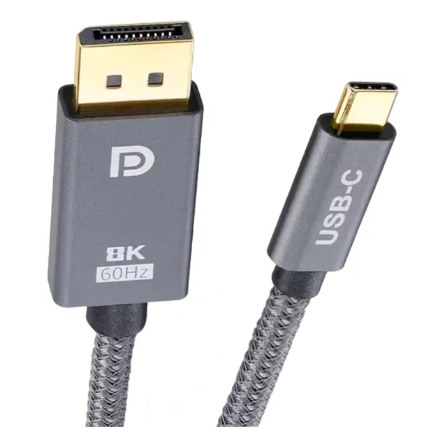Cable Usb C 3.1 A Displayport V1.4 2m (8k 60hz / 4k 144hz)