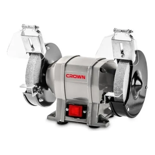 Esmeril De Banco 5'' 200w Amoladora Moto Industrial Pulidora Color Gris