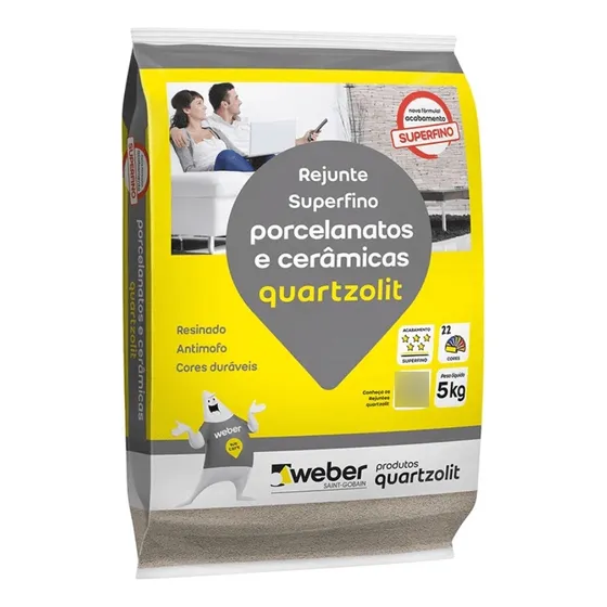 Rejunte Porcelanato Quartzolit Corda 5kg Premium 