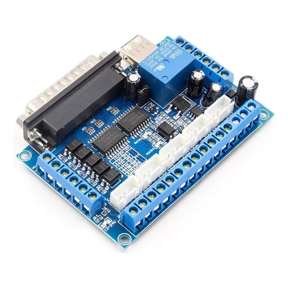 Placa Interfaz Mach3 Usb 5 Eje Cnc Paso Desconexion