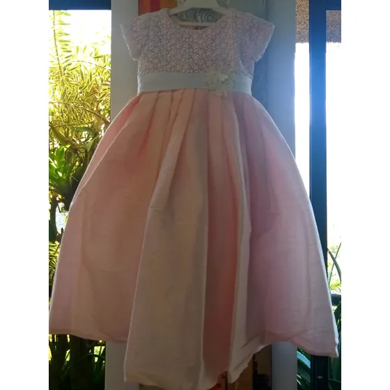 Hermoso Vestido De Niña, Talla 4-5 Ideal Para Bautizo