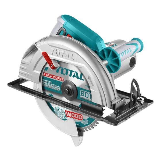 Sierra circular eléctrica 2200w total disco 235mm color turquesa frecuencia 50 hz Total