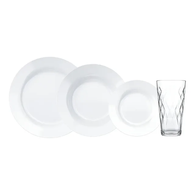 Aparelho De Jantar 16 Peças Duralex Menu