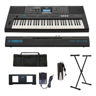Teclado Musical Yamaha Psr-e473 61 Teclas Suporte Capa Pedal Teclado Musical Yamaha Psr-e473 61 Teclas Suporte Capa Pedal