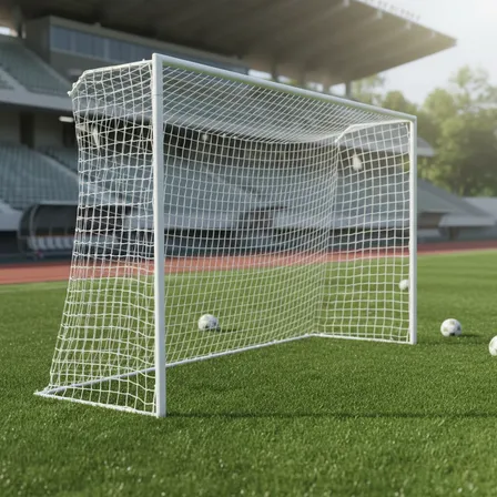 1 Trave De Gol Tubo 2'' 3 M X 2 M Rede De Brinde Branco