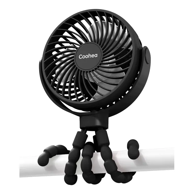 Coohea - Ventilador Portátil De 5000 Mah, Funciona Con Pilas