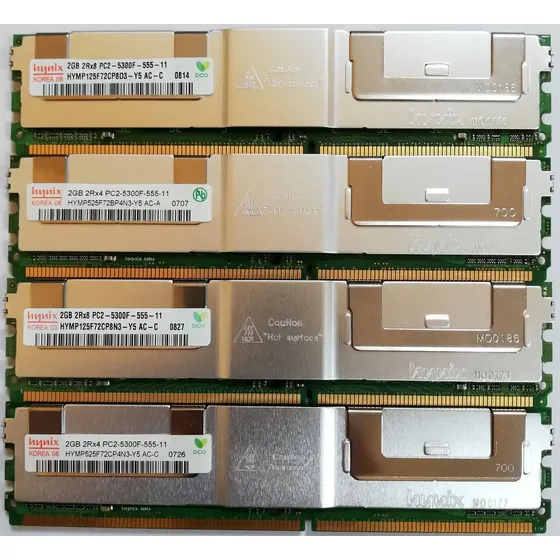 Memorias Servidor Kit 1gb 2rx8 Pc2 5300f Ddr2 667 Buffered