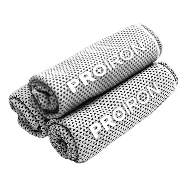 Toalla Fría Deportiva Refrescante Proiron - Gris 3 Unidades