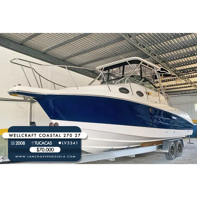 Lancha Wellcraft Coastal 270 27 Lv3341