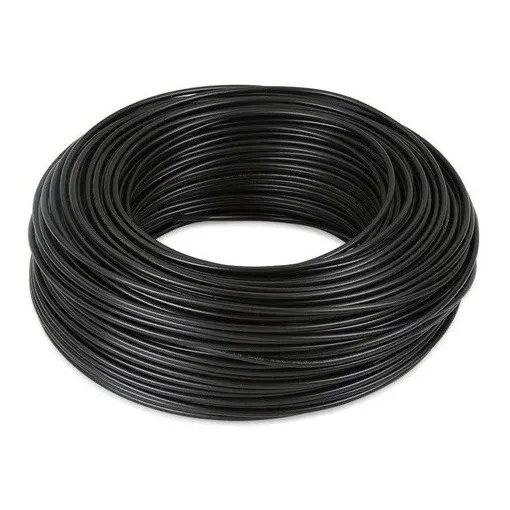 Cable 6 Thw 100% Cobre Negro Rollo 100mts Cabel