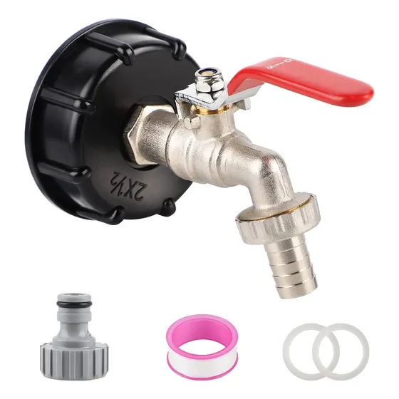 Tapa S60x6 Adaptador Ibc Con Salida 1/2 + Llave Jardin
