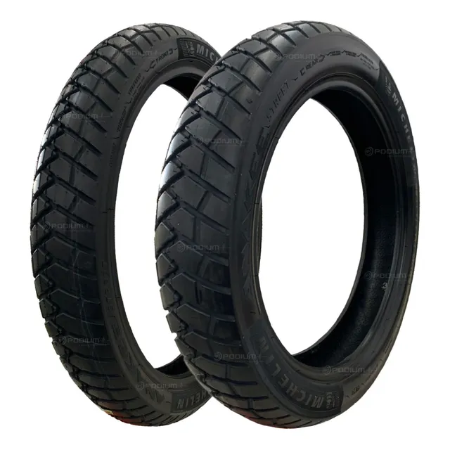Par Pneu 90/90-21 + 130/80-17 Michelin Xt660 Xt600 Nx400