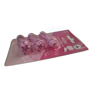 *kit 3 Cortadores Eyectores Flores Clasicas Icing Fondant* *kit 3 Cortadores Eyectores Flores Clasicas Icing Fondant*
