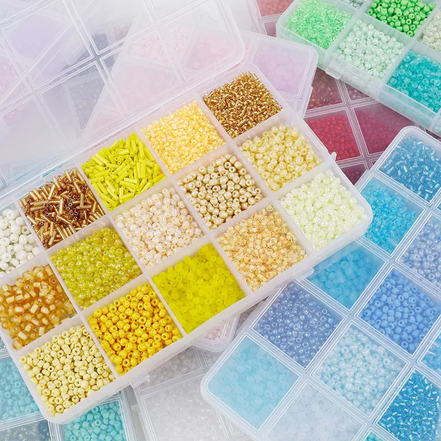 Kit De Perlas Surtida Para Hacer Pulseras Collares Bisutería
