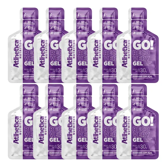 Go! Recovery Gel Repositor - 10 Sachês - Atlhetica Nutrition