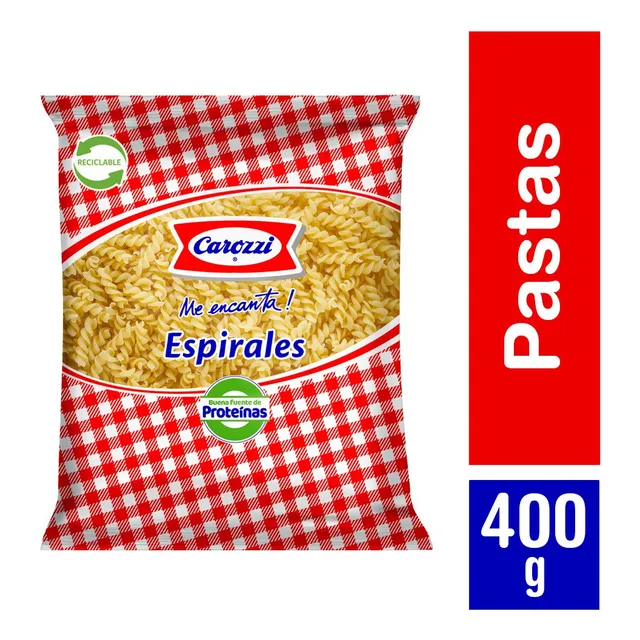 Pasta En Espiral 49 400 Gr Carozzi